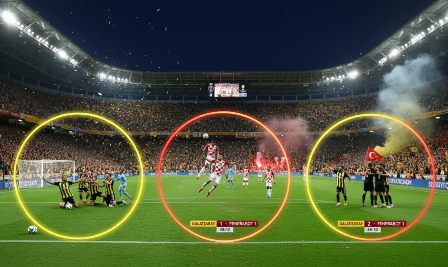 Galatasaray, Fenerbahçe’yi 3-0 Geçerek Şampiyonluk Yolunda Öne Geçti