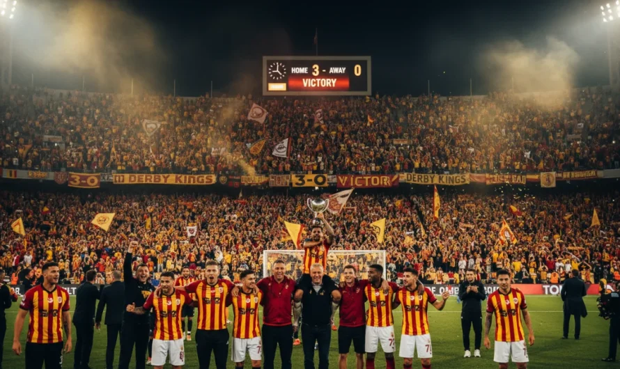 Galatasaray, Fenerbahçe’yi 3-0 Geçerek Şampiyonluk İçin Büyük Bir Adım Attı