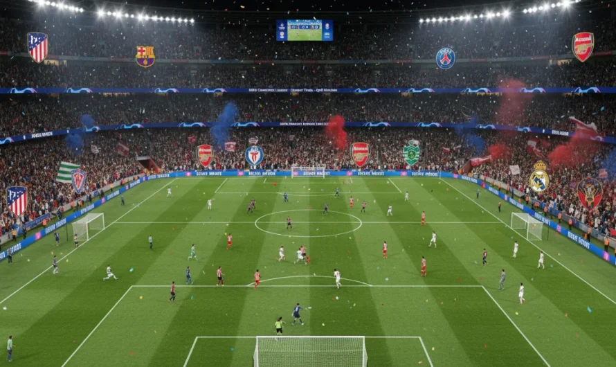 Şampiyonlar Ligi Çeyrek Final Maçlarının Heyecanı Başlıyor: Hedef Yarı Final